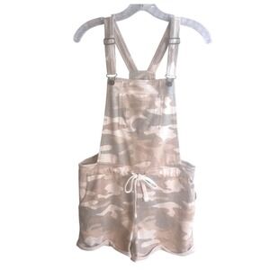 Wallflower Beige Camo Shortall Romper Sz M NWT Y2K Casual Festival‎ Grunge Boho